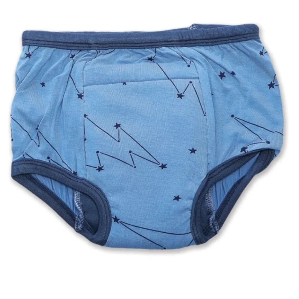 Silkberry Baby Bamboo Training Pants | Light Up the Sky Print